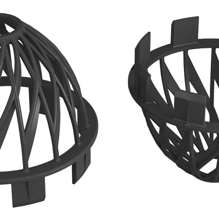 Решетка воронки защитная графит