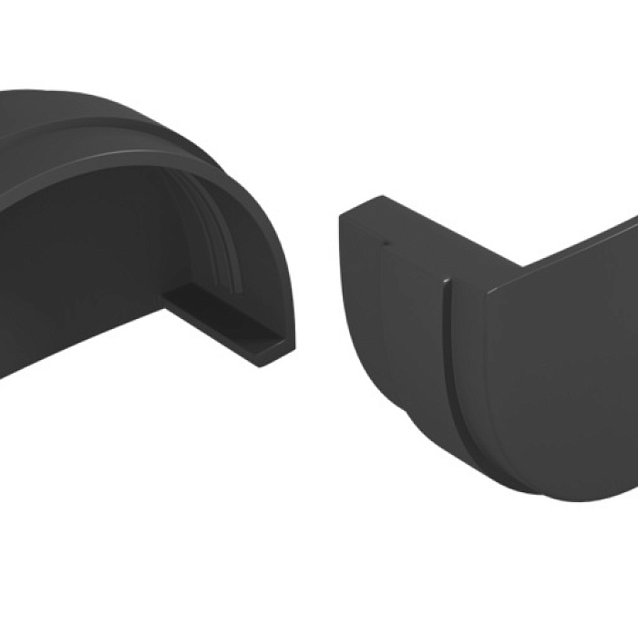 Заглушка желоба графит